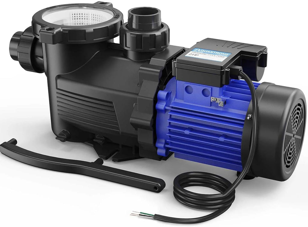 2026 Aquastrong in Above Ground Pool Pump High Flow with Timer 2HP 8917 Gph 220V