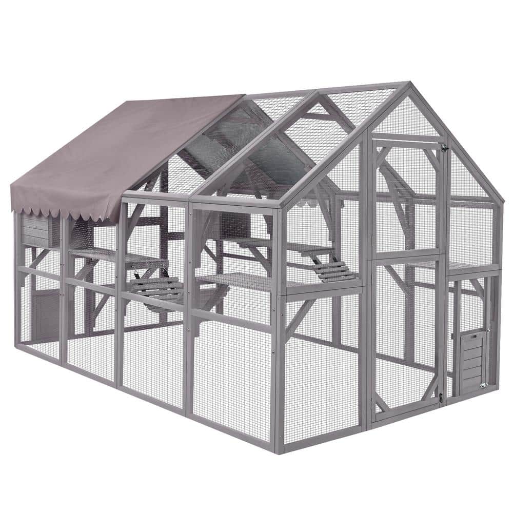 2026 aivituvin Outdoor Cat Run : Large Cat Enclosure