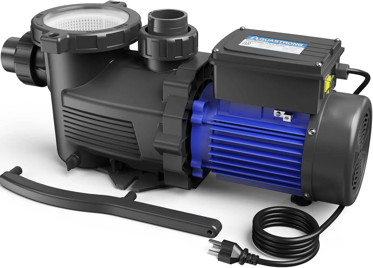 2026 Aquastrong in Above Ground Pool Pump High Flow with Timer 2HP 8917 Gph 220V