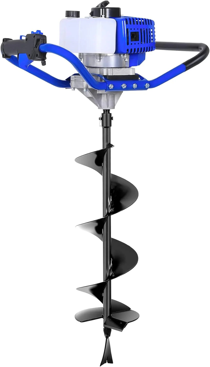 2026 Post Hole Digger Gas Powered, 52CC 2.4 HP 2 Stroke Engine Earth Auger with 8QUOT; Drill Bit, Epa Compliant Post Hole Auger