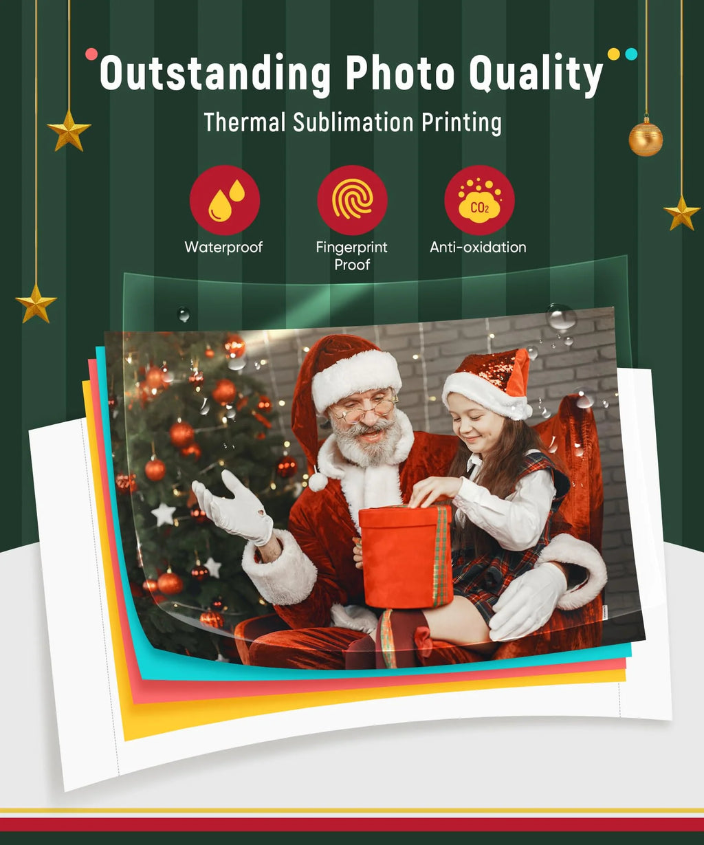 2026 Liene 4×6 Photo Printer with Wi-Fi, 100 Sheets, Thermal-Dye Sublimation, for iPhone & Android