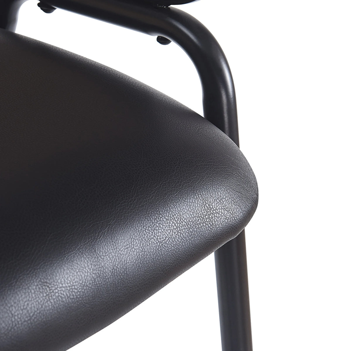 2026 Christopher Knight Home 29.5" PU Upholstered Bar Stool with Woven Rattan Backrest & Iron Frame, Black, Set of 2