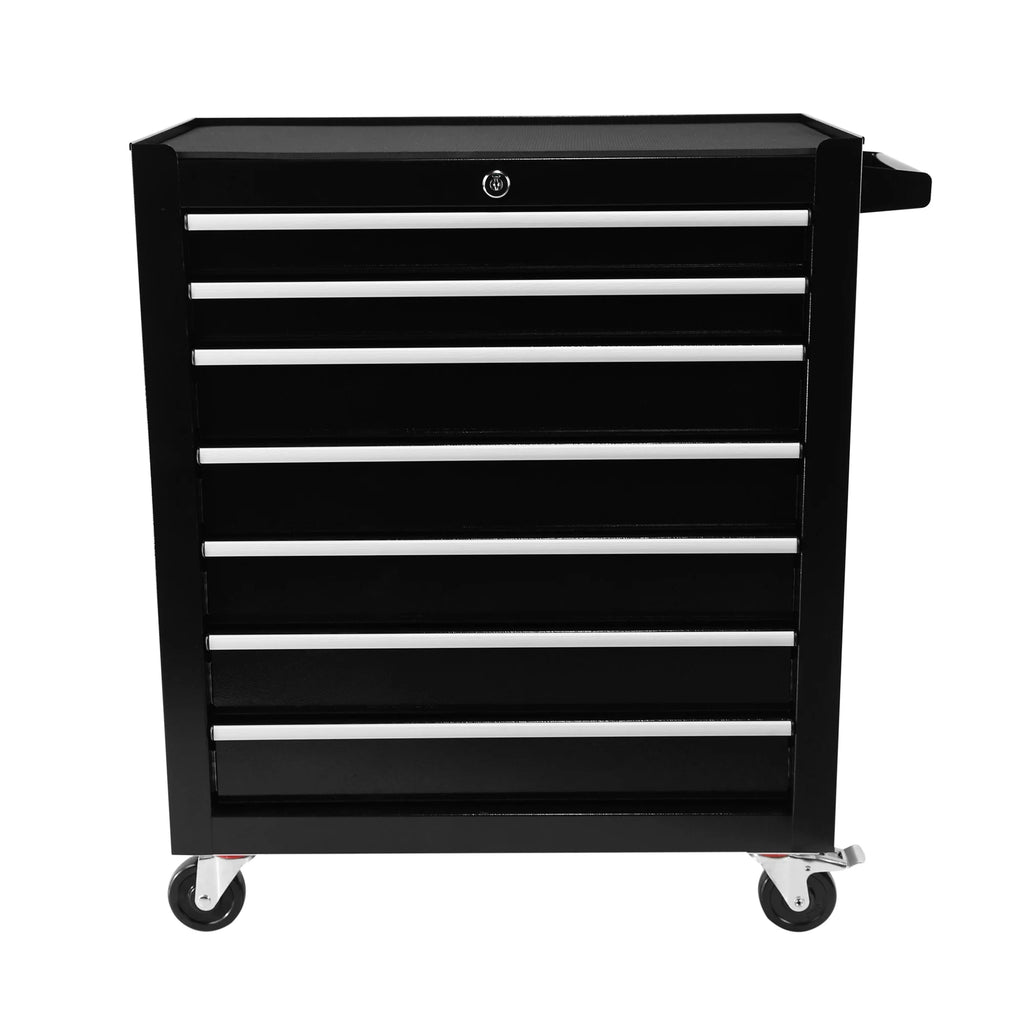 2026 EastVita Tool Chest, 7-Drawer Rolling Tool Storage Cabinet with Liner, Adjustable Shelf, Locking Mechanism, Parking Brakes, Tool Cart Chest for Garage, Workshop, Home