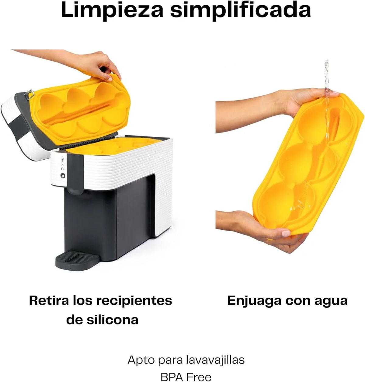 2026 One exprimidor de naranjas electrico automatico | Tu zumo listo en menos de un minuto con solo pulsar un botón – orange juicer machine hecha en España | Más Rápida. Más Limpia. Mejor (NEGRO)