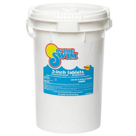 2026 IN THE SWIM – 3 INCH CHLORINE TABLETS – 50 LBS