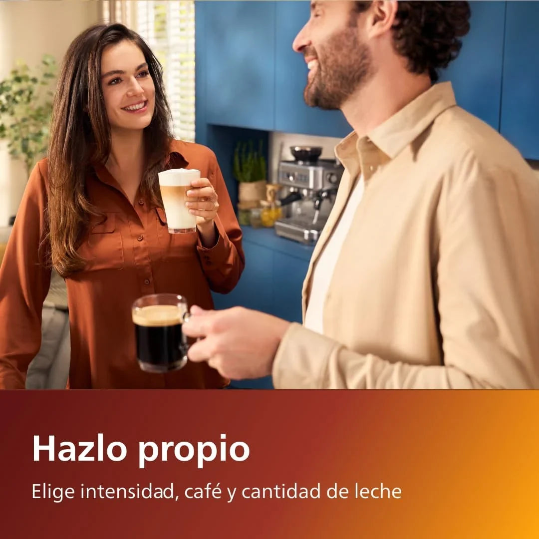 2026 Serie 5400 Cafetera Superautomática – Sistema de Leche LatteGo, 12 Variedades de Café, Pantalla Intuitiva, 4 Perfiles de Usuario, Negro (EP5441/50)