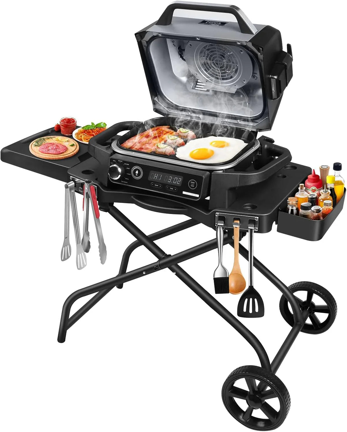 2026 Collapsible Grill Stand for Ninja Woodfire Grill , and 22" Griddle
