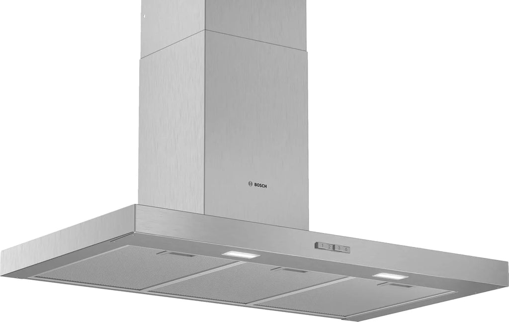 2026 Bosch – Campana Extractora Decorativa de Pared, 90 cm, Serie 2, Control Mecánico, Iluminación LED, Acero Inoxidable, DWB96BC50