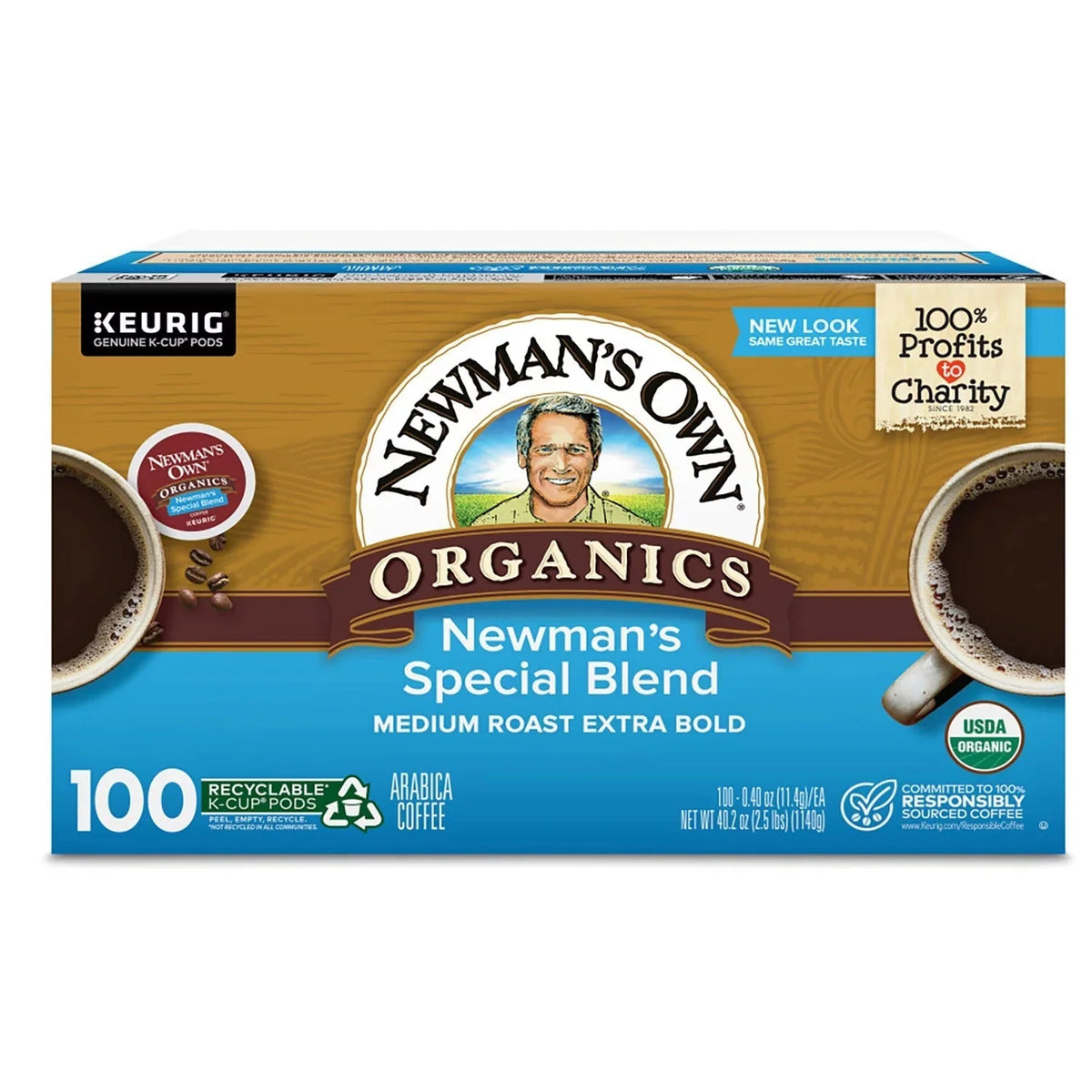 2026 Newman's Own Organics Coffee K-Cup Pods, Special Blend (100 ct.)
