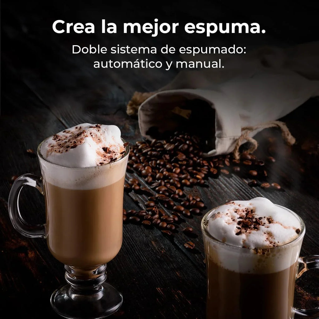 2026 Cecotec Cafetera Cápsulas Express Compacta con Tanque de Leche FreeStyle Latte. 1350W, 20 Bares, Compatible con Café Molido, Dolce Gusto, Nespresso y K – fee, Depósito 1,6L de Agua y 400ml de Leche