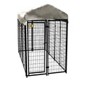2026 4 ft. X 8 ft. X 6 ft. Welded Wire Dog Fence Kennel Kit