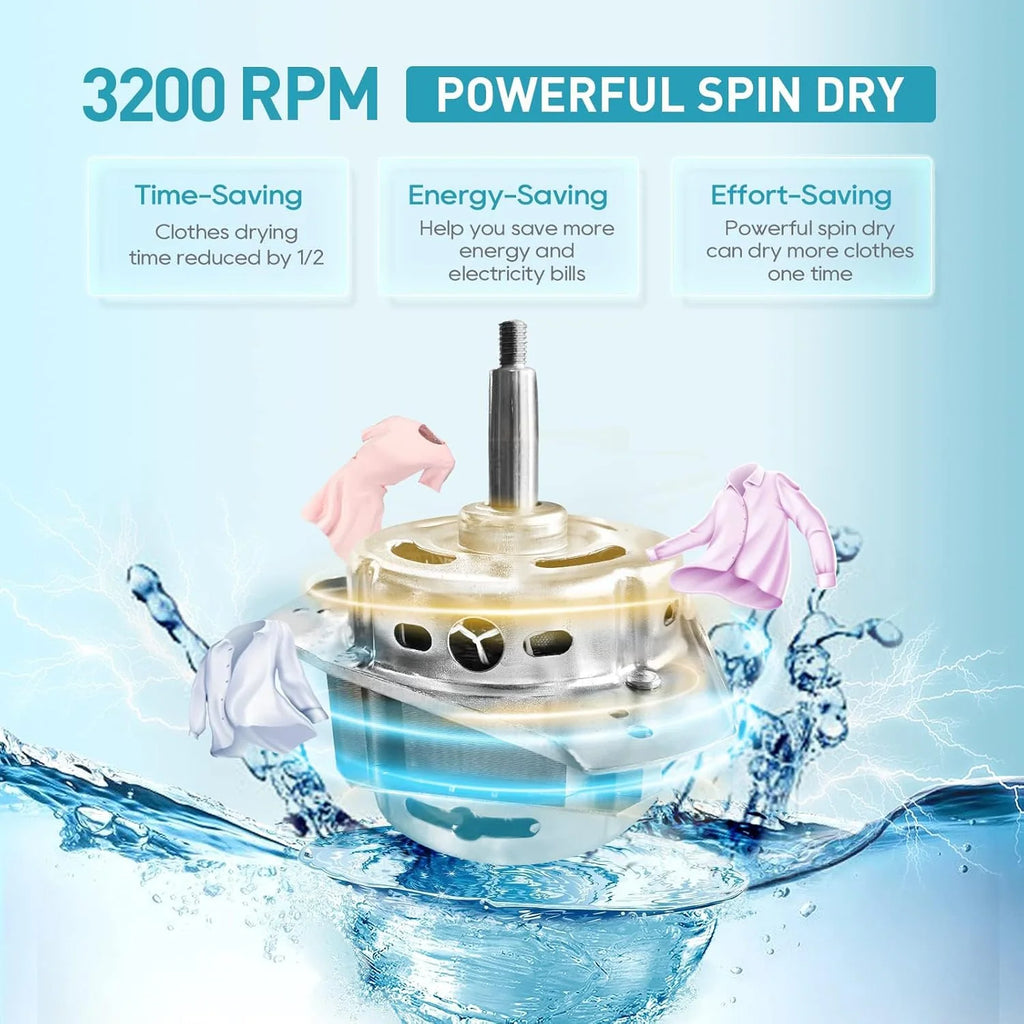 Secadora centrífuga Umelome 2026 de 3200 rpm, 4 kg, de bajo consumo energético, clase energética A+++, color plata [Clase energética A+++]