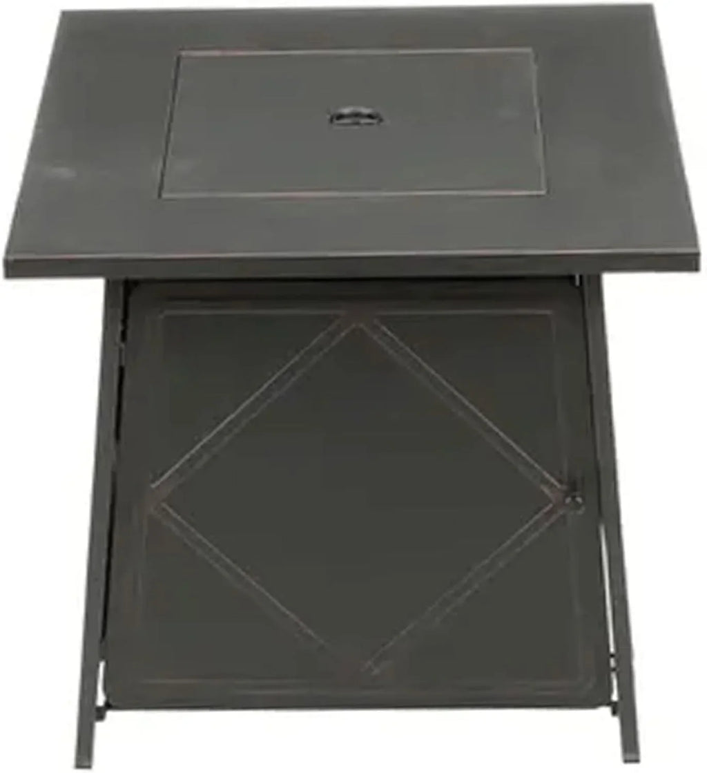 2026 Four Seasons Patio Dual Heat 50,000 BTU Square Gas Fire Pit