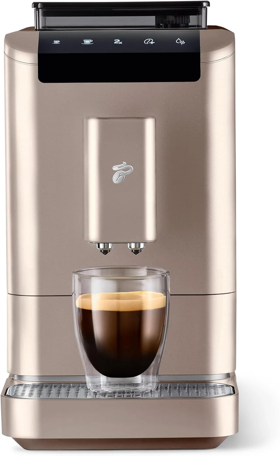 Cafetera automática Tchibo Esperto2 Caffè 2026 con función para 2 tazas (café crema y espresso), color negro granito. INCLUYE un kit de degustación de café GRATIS.