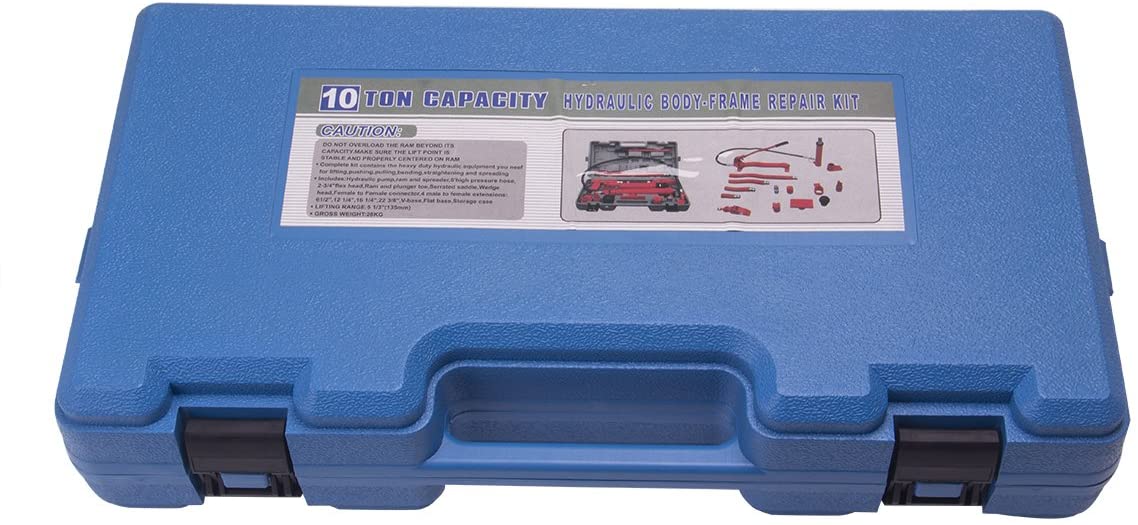 2026 10 Ton Porta Power Hydraulic Jack Repair Kit Auto Shop Air Pump Lift Ram Body Frame Tool Heavy Set