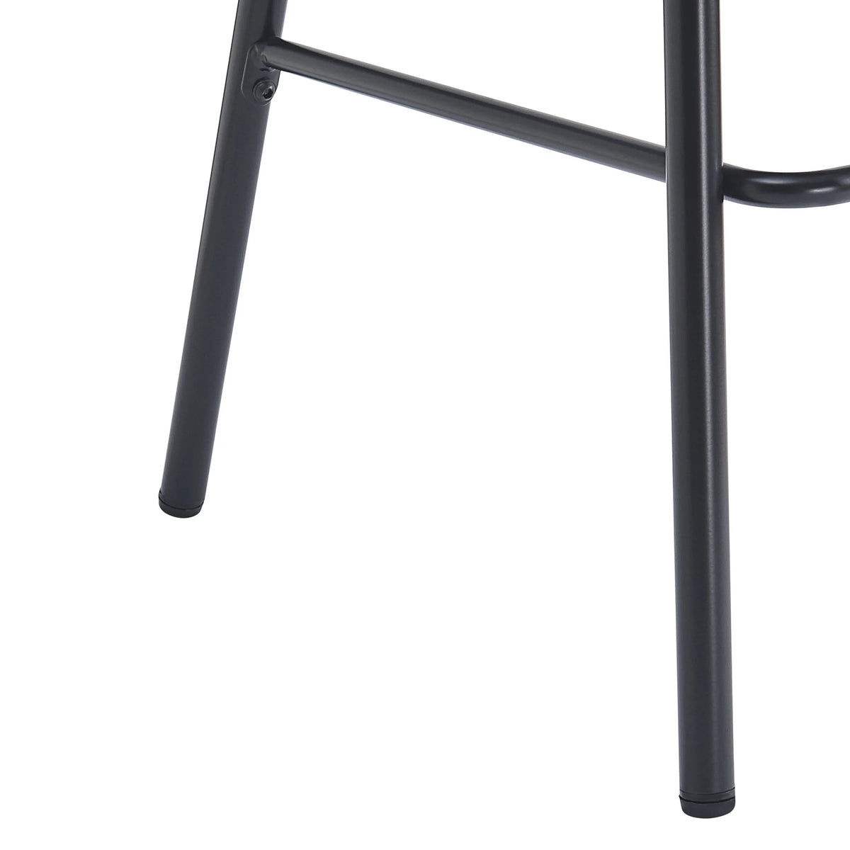 2026 Christopher Knight Home 29.5" PU Upholstered Bar Stool with Woven Rattan Backrest & Iron Frame, Black, Set of 2