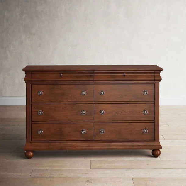 2026 8 Drawer 64'' W Double Dresser With Mirror
