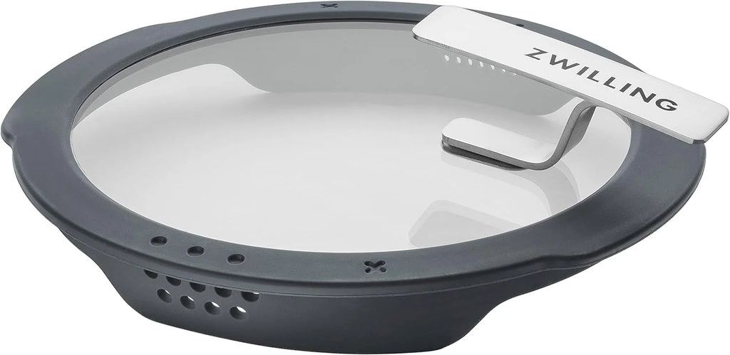 Juego de utensilios de cocina ZWILLING Simplify de 5 piezas, modelo 2026, con boquilla para verter, asas que se mantienen frías, apto para inducción, acero inoxidable, color plata.
