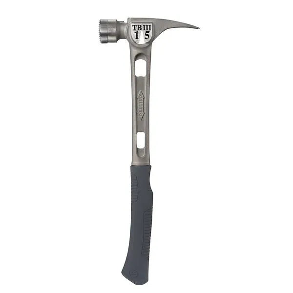 2026 Stiletto TB3MC 15 oz Ti-Bone III Titanium Hammer with Milled Face Curved Handle