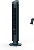Ventilador de torre Rowenta Eole Silence Force 2026, potente, modo silencioso, 12 velocidades, 5 modos automáticos, temporizador, oscilación de 60 – 90°, control remoto, cubierta antipolvo, azul, VU7050F0