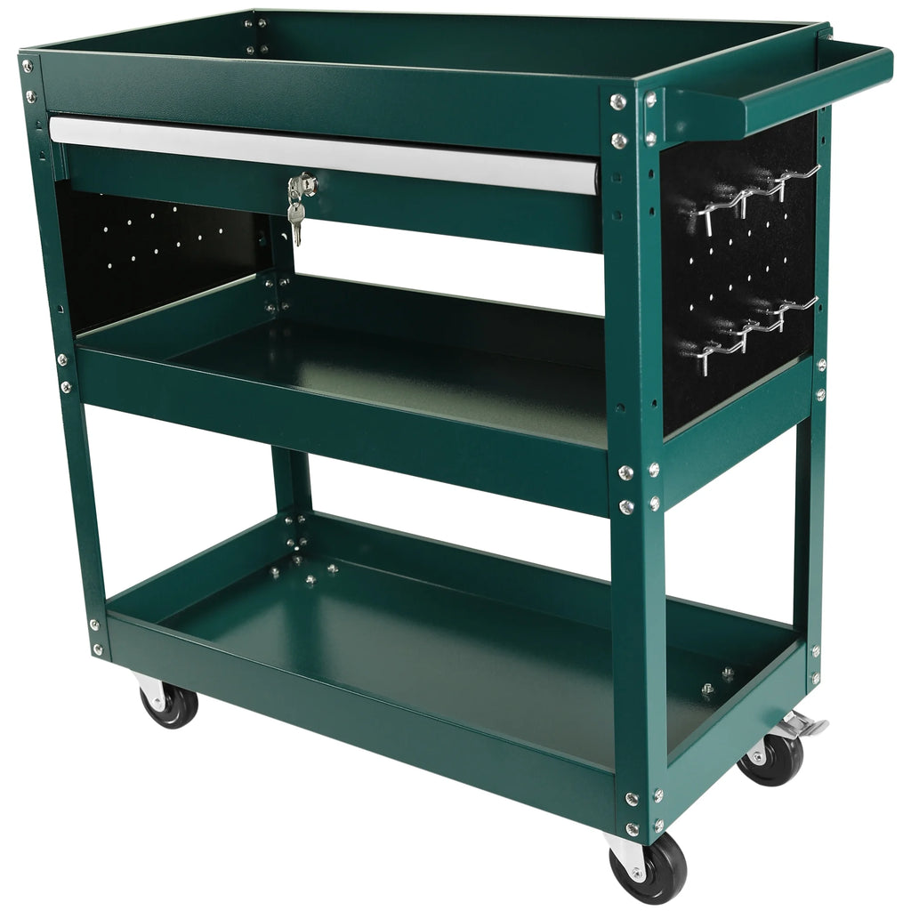 2026 DUOSONG 5-Drawer Rolling Tool Chest, High Capacity Tool Storage Cabinet W/Lockable Wheels, Adjustable Shelf & Anti-Slip Liner, Detachable Tool Box Organizer, Rolling Tool Cabinet Blue Steel Tools &