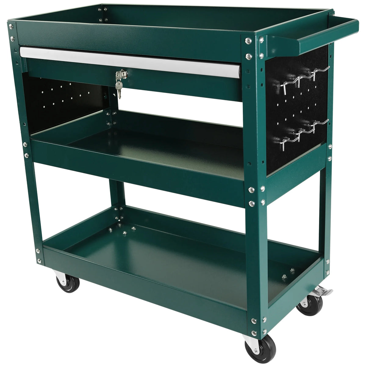 2026 DUOSONG 5-Drawer Rolling Tool Chest, High Capacity Tool Storage Cabinet W/Lockable Wheels, Adjustable Shelf & Anti-Slip Liner, Detachable Tool Box Organizer, Rolling Tool Cabinet Blue Steel Tools &
