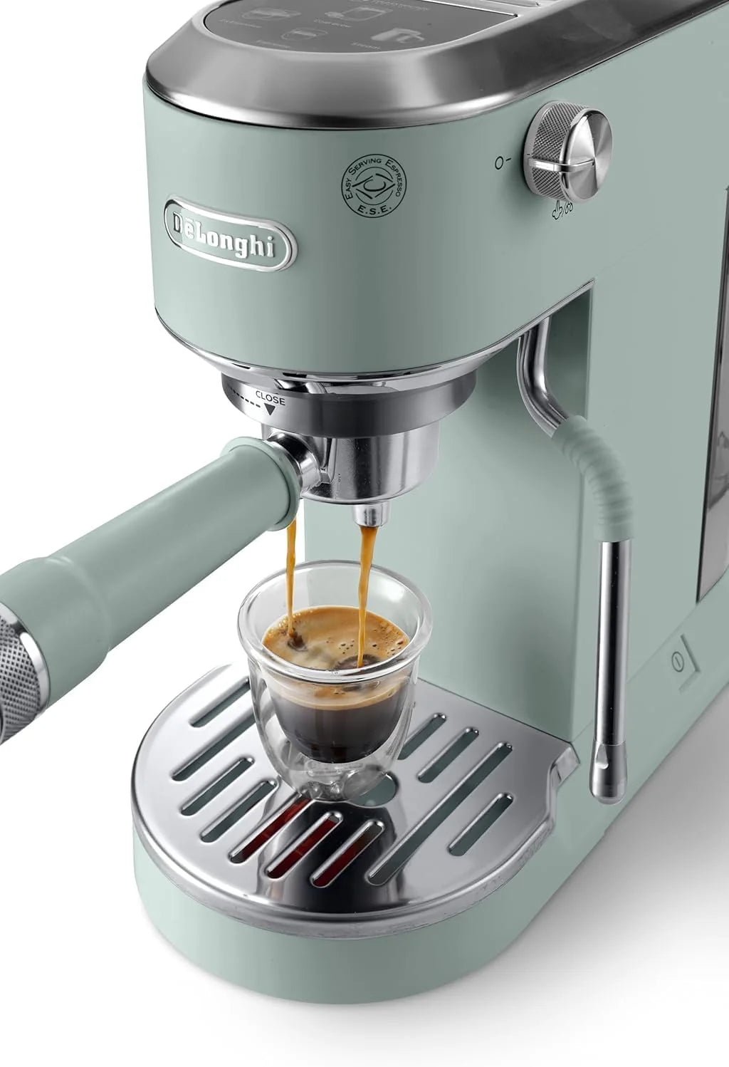 De'Longhi Dedica – Cafetera de Bomba de Acero Inoxidable para Café Molido o Monodosis, Espresso y Capuchino, Depósito de 1.3 Litros, Sistema Antigoteo, Modelo EC685.M, Color Metal 2026
