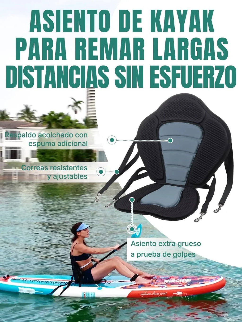 2026 Niphean Tabla Paddle Surf Hinchable para Adultos con Todos los Accesorios, 320cm Paddle Surf Hinchable para Todos los Niveles, Sup Capacidad 200kg para 2 Personas, Stand up Paddle Board con Asiento