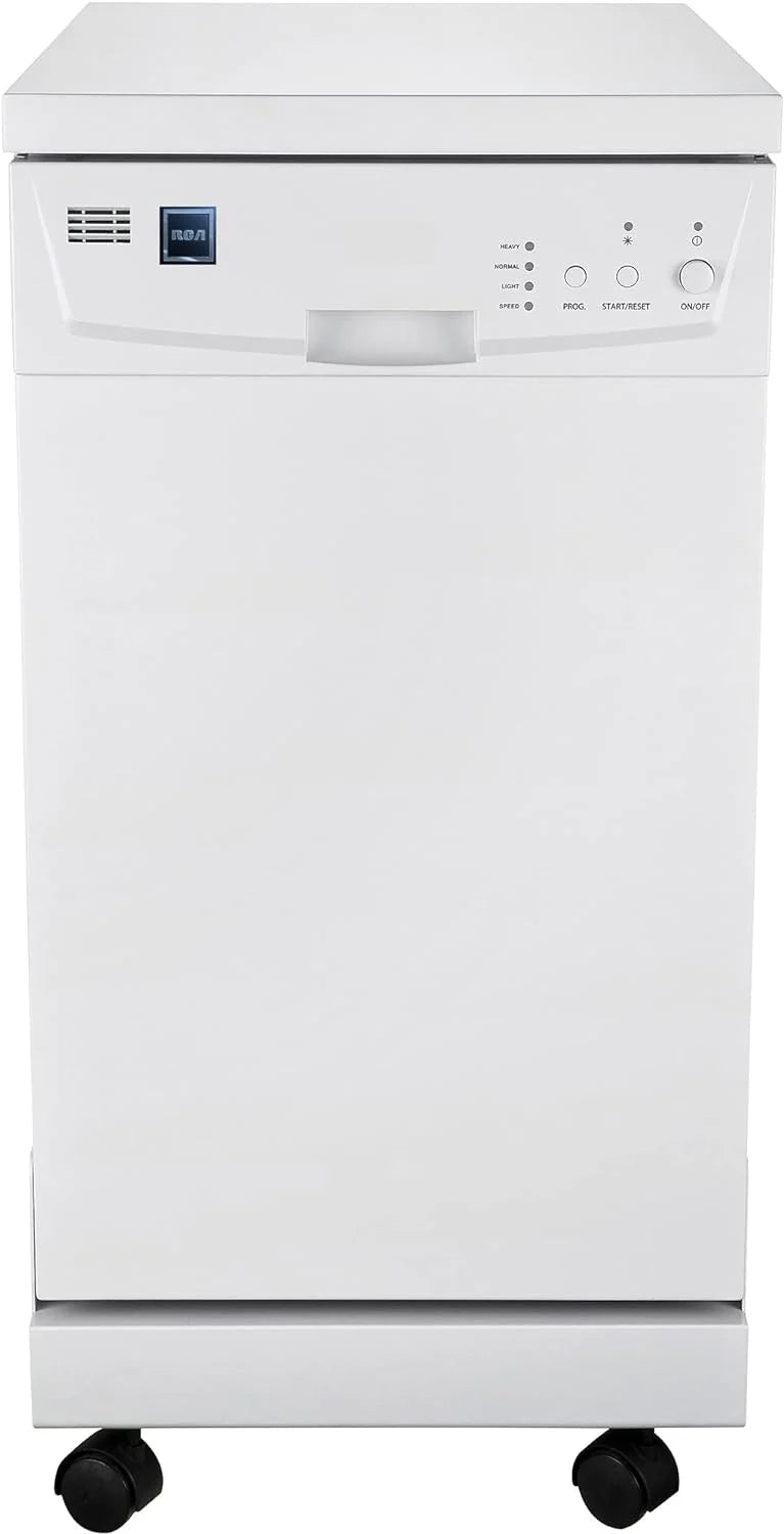 2026 Portable Dishwasher, 18in Wide, 8 Place Settings Capacity, White