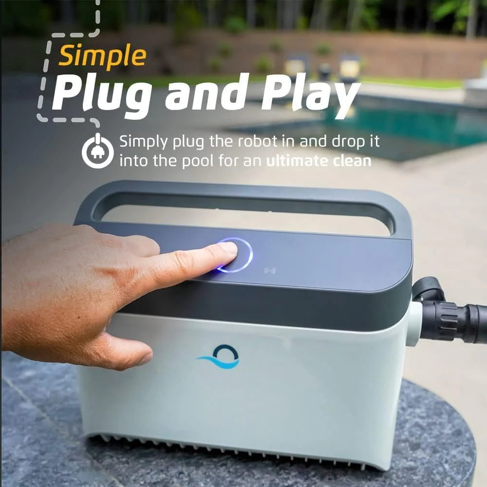 2026 Wi-fi Automatic Robotic Pool Vacuum Cleaner, Always Cleaning, Never Charging, with Wall Climbing Scrubber Brush, Ideal for In-ground Pools…