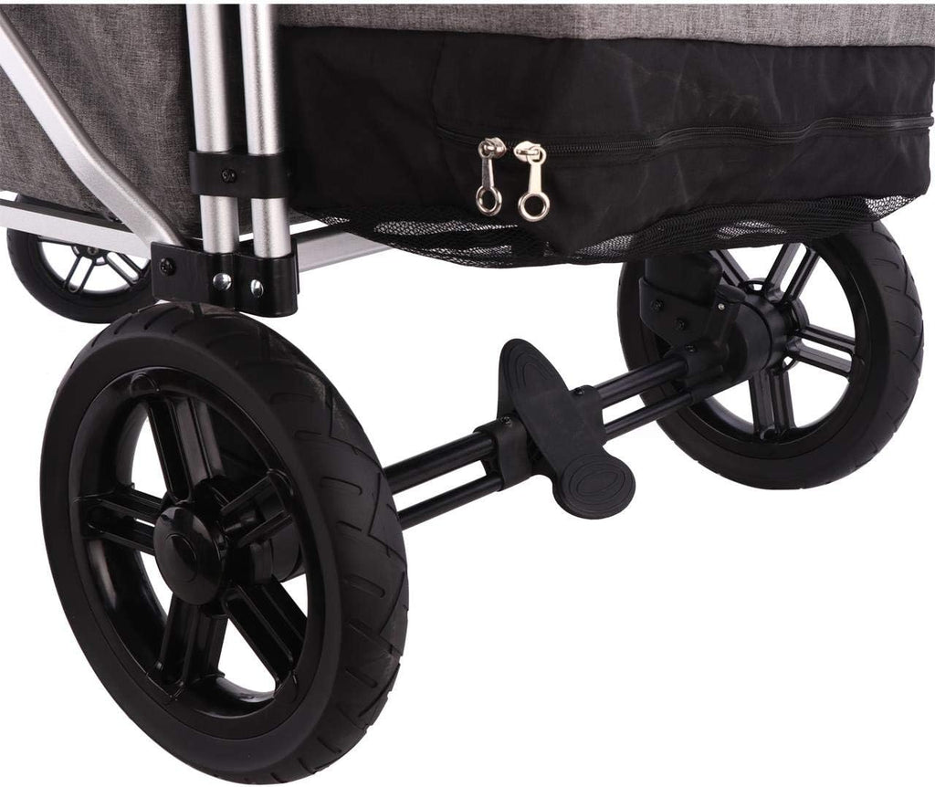 Carrito plegable original FUXTEC FX-CTL900 Premium Gris para niños, ideal para el jardín, la playa o la ciudad, se puede empujar o tirar, soporta hasta 75 kg. 2026