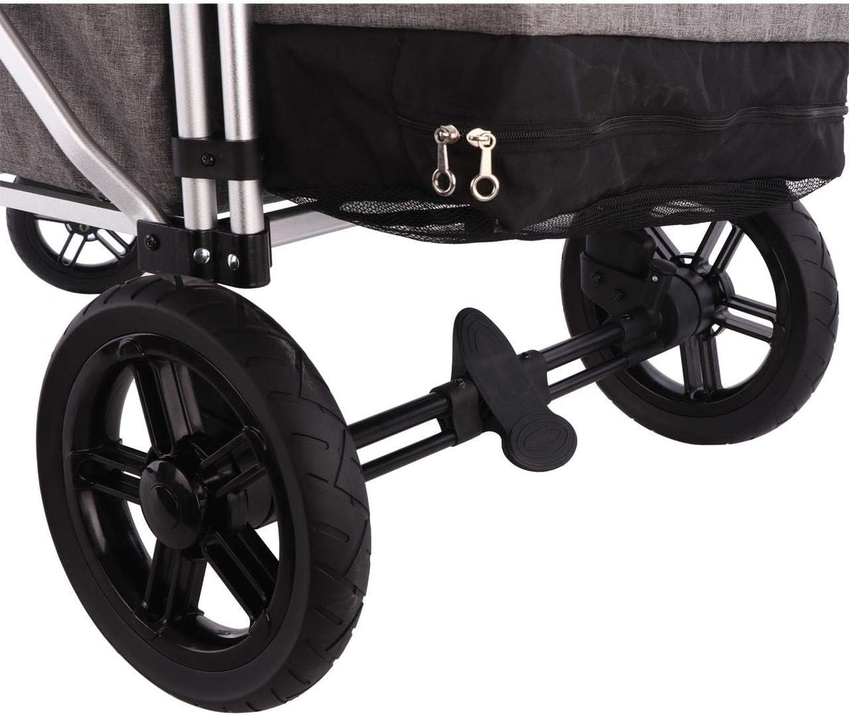 Carrito plegable original FUXTEC FX-CTL900 Premium Gris para niños, ideal para el jardín, la playa o la ciudad, se puede empujar o tirar, soporta hasta 75 kg. 2026