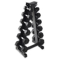 2026 Fitness Heavy-Duty Rubber Dumbbell Weight Set with Rack, 210 lbs (5-30 lbs)