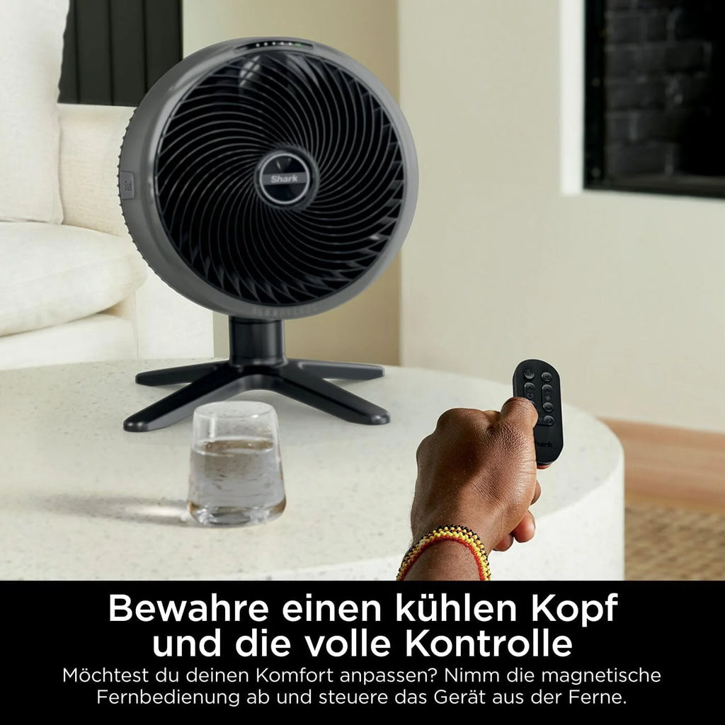 Ventilador Shark FlexBreeze 2026, ventilador híbrido silencioso (con cable e inalámbrico), portátil, para uso en interiores y exteriores, resistente a los rayos UV y al agua, ultra potente, ultra silencioso, blanco FA220EU