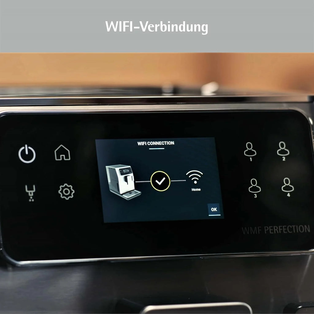 Cafetera automática WMF Perfection 640 de 2026 con sistema de leche, 16 especialidades de bebidas, doble termobloque, molinillo de acero inoxidable, almacenamiento de perfiles de usuario (640: WMF Perfection 640 con sistema de leche)
