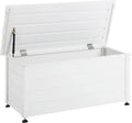 2026 Beliani Arcón para exterior de aluminio mueble de almacenaje de jardín blanco 113 x 50 cm Campalto