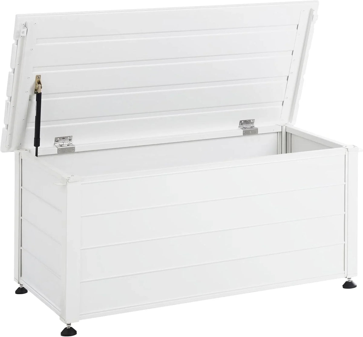 2026 Beliani Arcón para exterior de aluminio mueble de almacenaje de jardín blanco 113 x 50 cm Campalto
