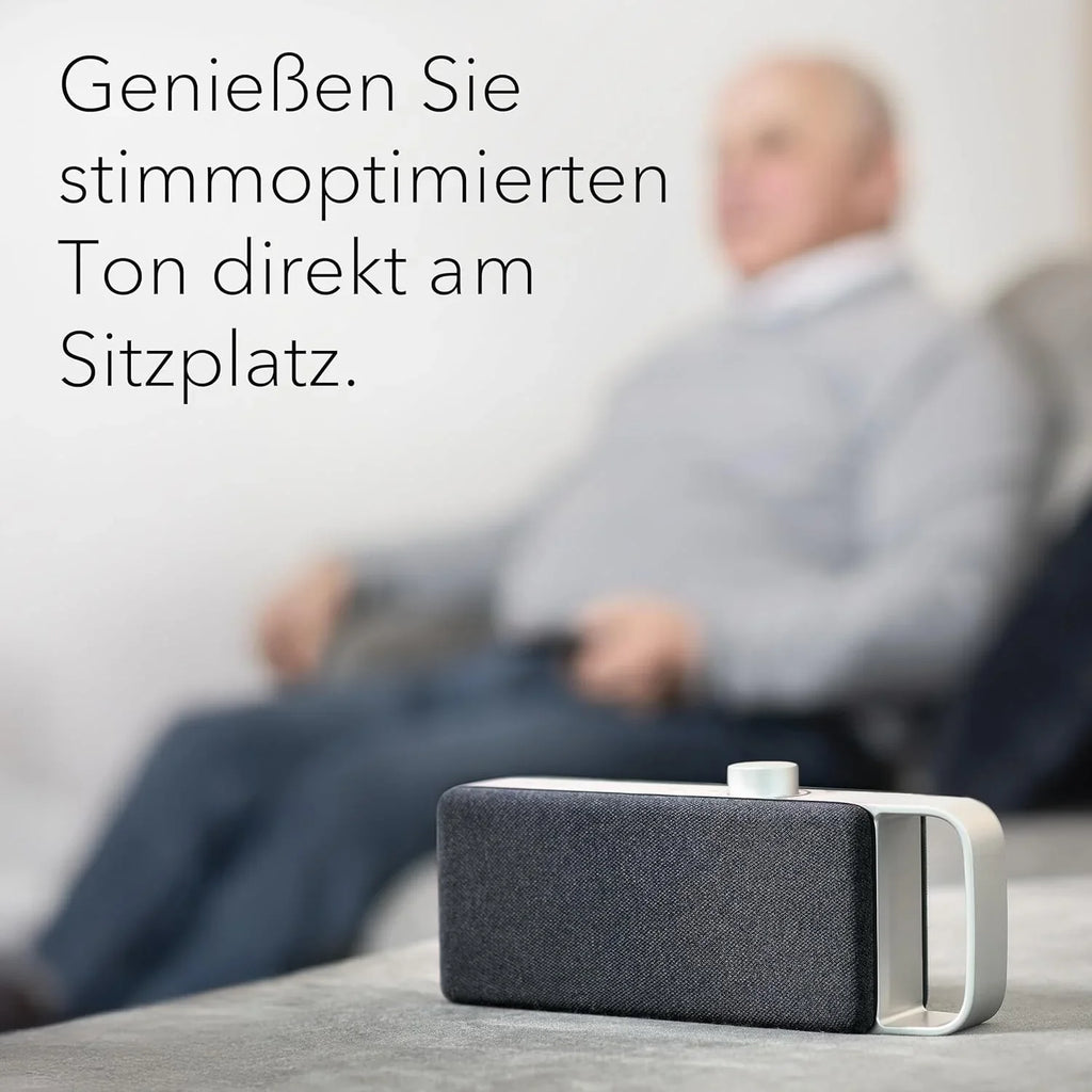 Barra de sonido/altavoz para TV Faller Oskar 2026 con Clear Voice (portátil, inalámbrica, fácil de usar, carcasa de aluminio)