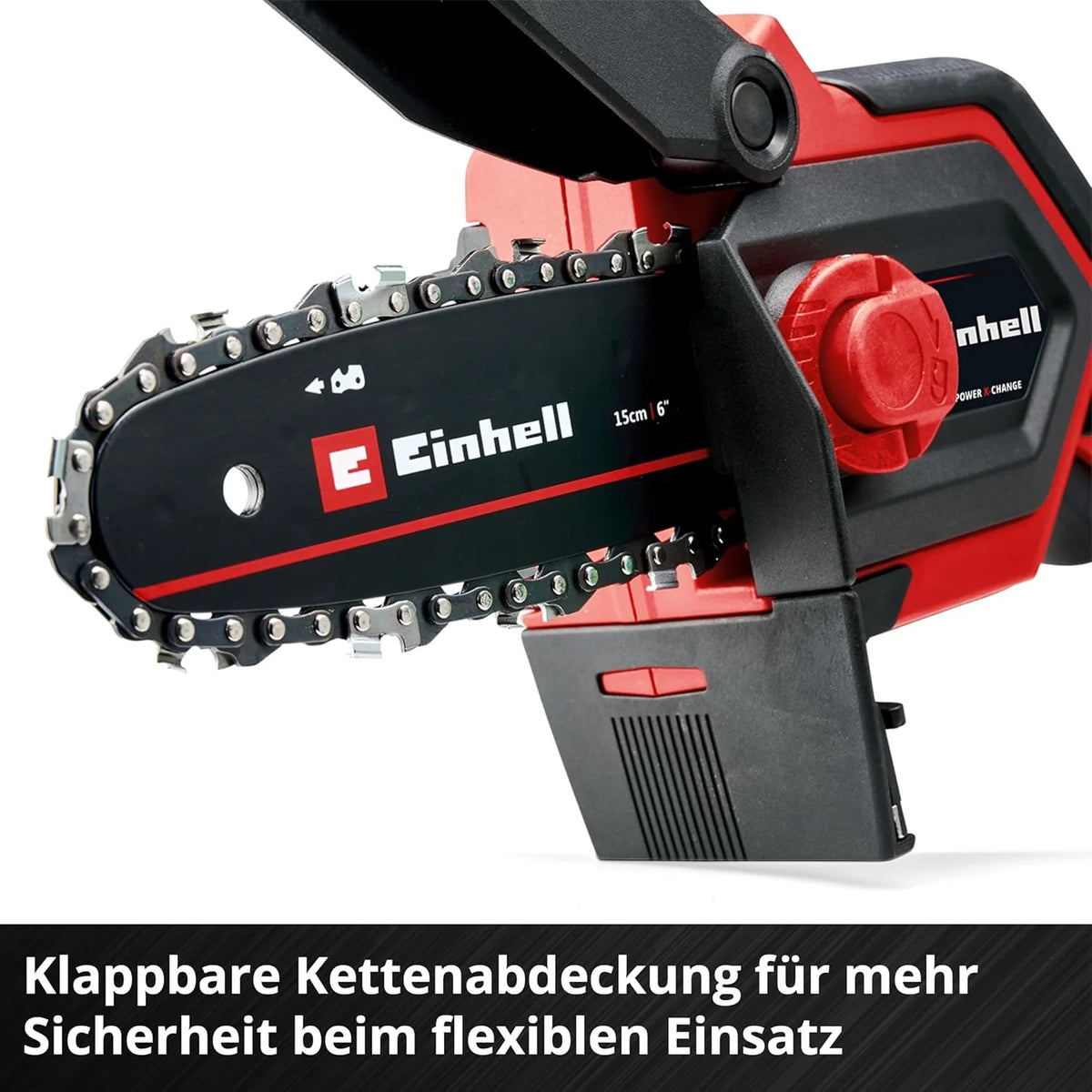 2026 Motosierra de poda inalámbrica Einhell GE – PS 18/15 Li Bag Kit Power X – Change (18 V, sin escobillas, longitud de corte de 12,5 cm, incluye batería de 2,5 Ah, cargador, cadena de repuesto, bolsa Einhell 45/29)