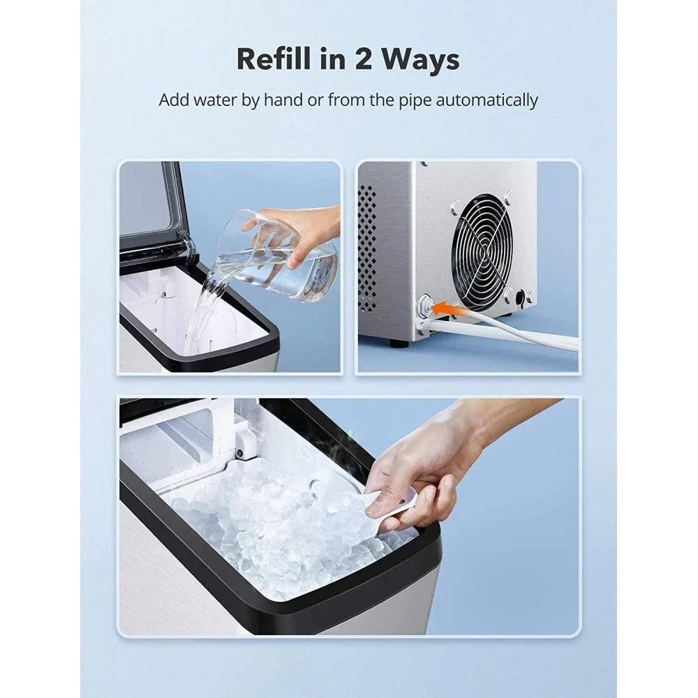 2026 Nugget Ice Maker for Countertop TAOTRONIC Sonic Ice Maker Machine