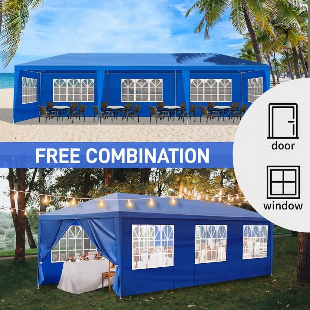 2026 Sythers 10'x10' Pop Up Canopy Tent with 4 Removable Sidewalls, Portable Gazebo, UV Resistant Waterproof, Enclosed Canopy Tent for Outdoor Events, Patio, Backyard, Party, BBQ, Camping, Black