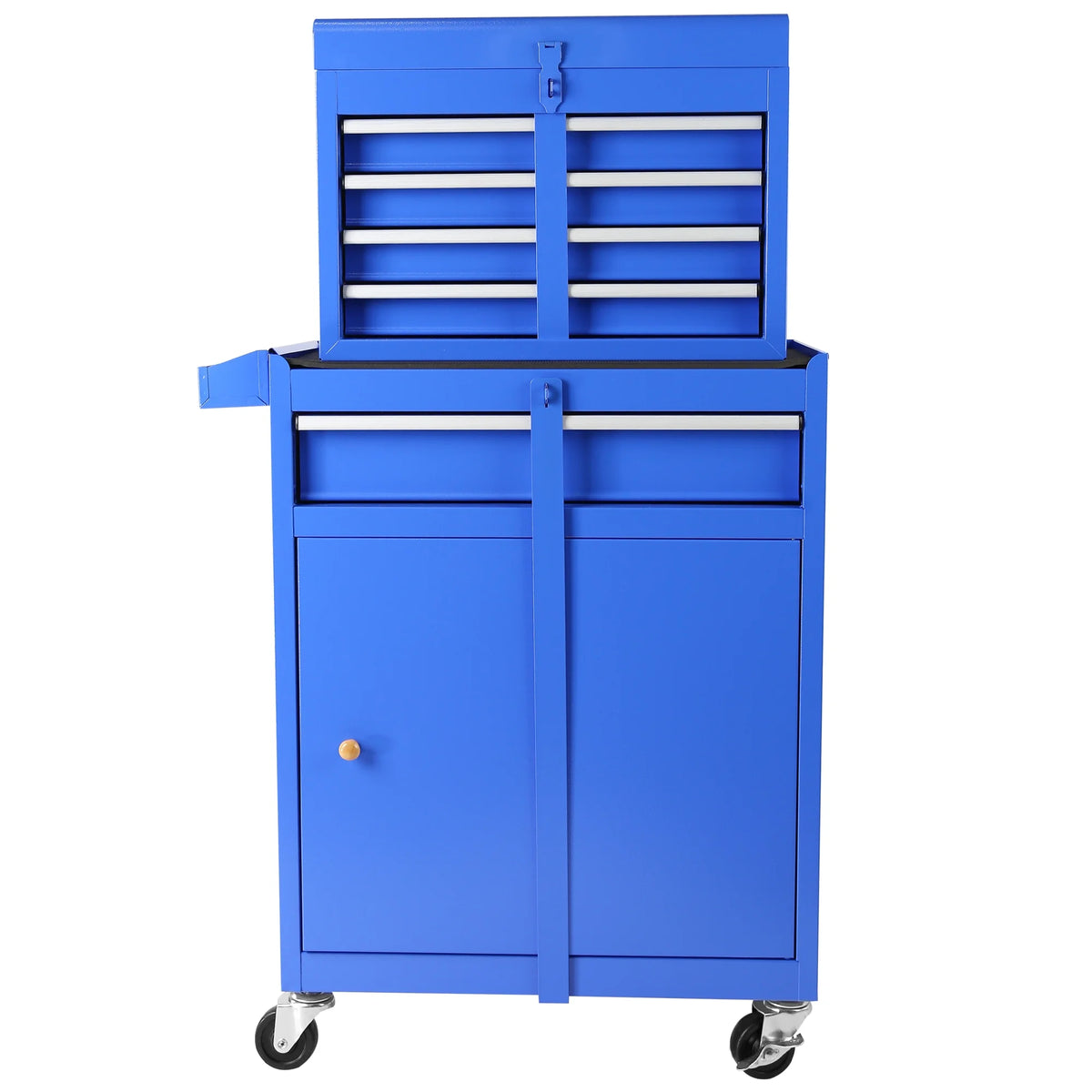 2026 DUOSONG 5-Drawer Rolling Tool Chest, High Capacity Tool Storage Cabinet W/Lockable Wheels, Adjustable Shelf & Anti-Slip Liner, Detachable Tool Box Organizer, Rolling Tool Cabinet Blue Steel Tools &