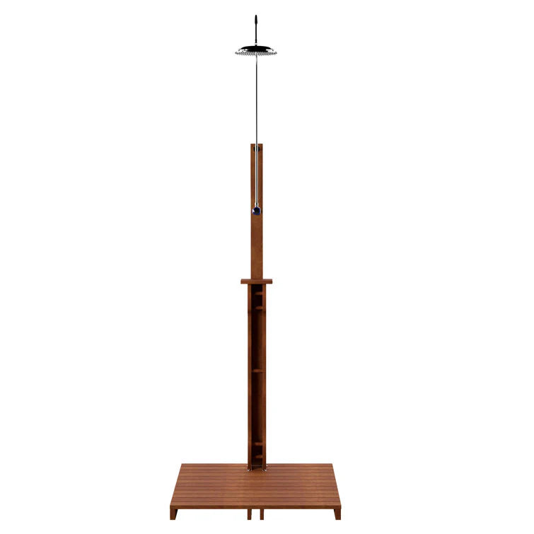 2026 94.5" H Stainless Steel Freestanding Outdoor Shower and Duckboard