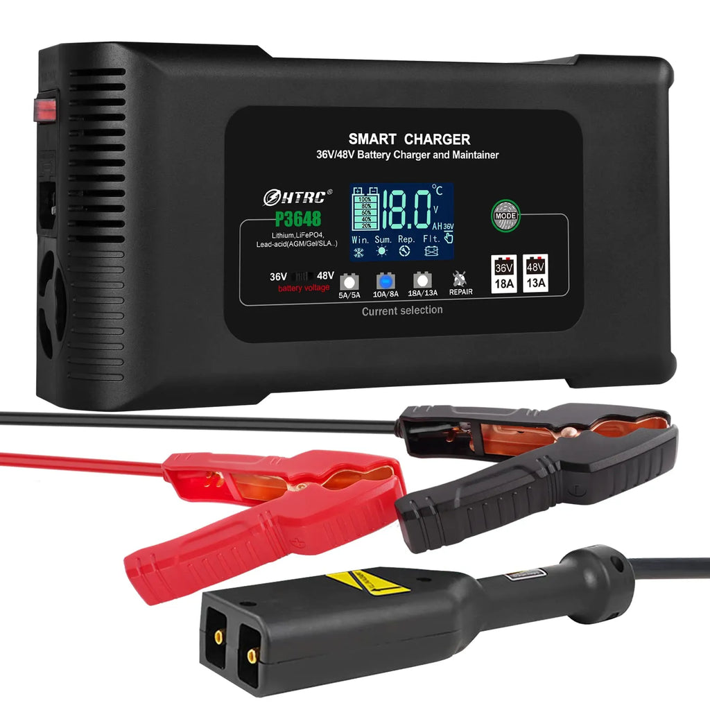 2026 36 Volt Golf Cart Charger 18-AMP Smart Charger, Car Battery Charger,trickle CHARGER,36V,18-AMP and 48V,13-AMP,LITHIUM,LIFEPO4,LEAD-ACID…
