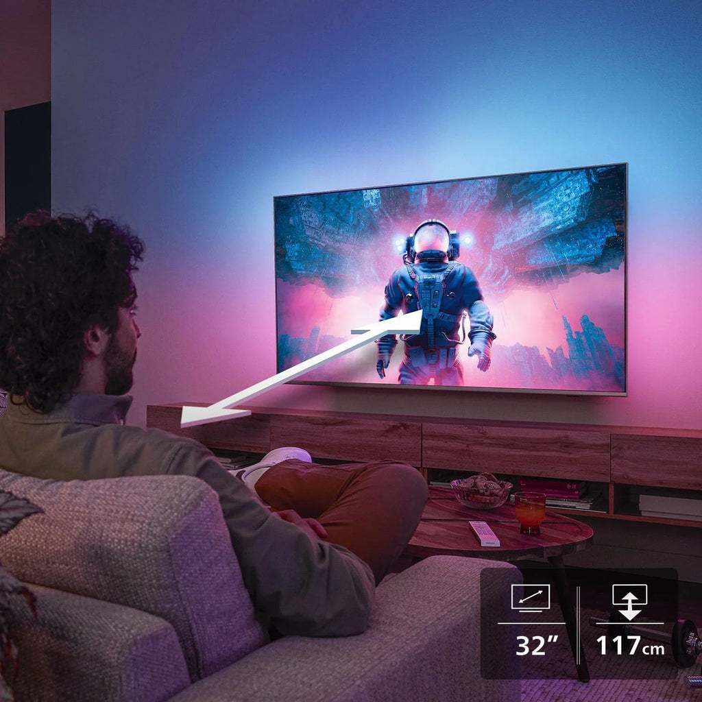 2026 32PFS6900 HD LED Smart TV – Pantalla de 32 Pulgadas con Pixel Plus, Plataforma Titan OS y Sonido Dolby Digital – Funciona con Alexa y con el Asistente de Voz de Google