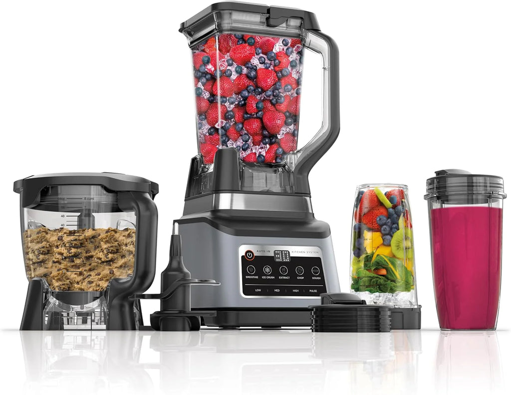 2026 Professional Plus Kitchen System, 1400 Wp, 5 Functions for Smoothies, Chopping, Dough & More with Auto Iq, 72-OZ.* Blender Pitcher, 64-OZ.…