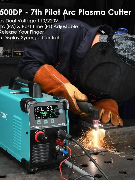 2026 BTC500DP 7th Gen 50A Plasma Cutter, Dual Voltage 110/220V, Digital Display