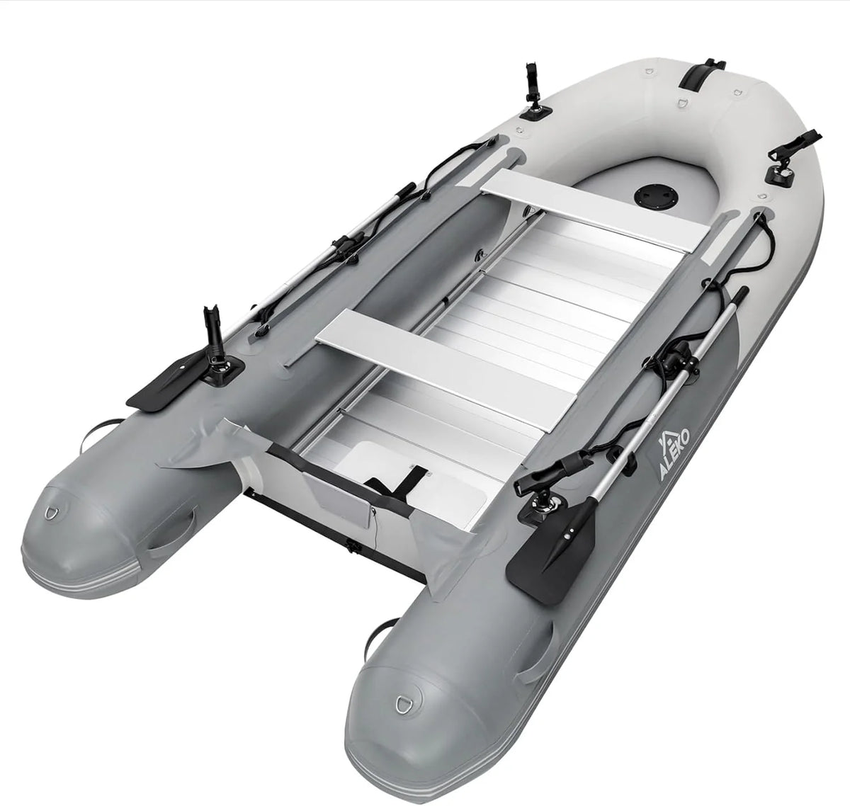 2026 Inflatable Boat | Yacht Dinghy Tender Raft | Multi Person Fishing Boat | Aluminum Floor Oars | Fishing Rod Holders | Heavy-duty Pvc | 2024…
