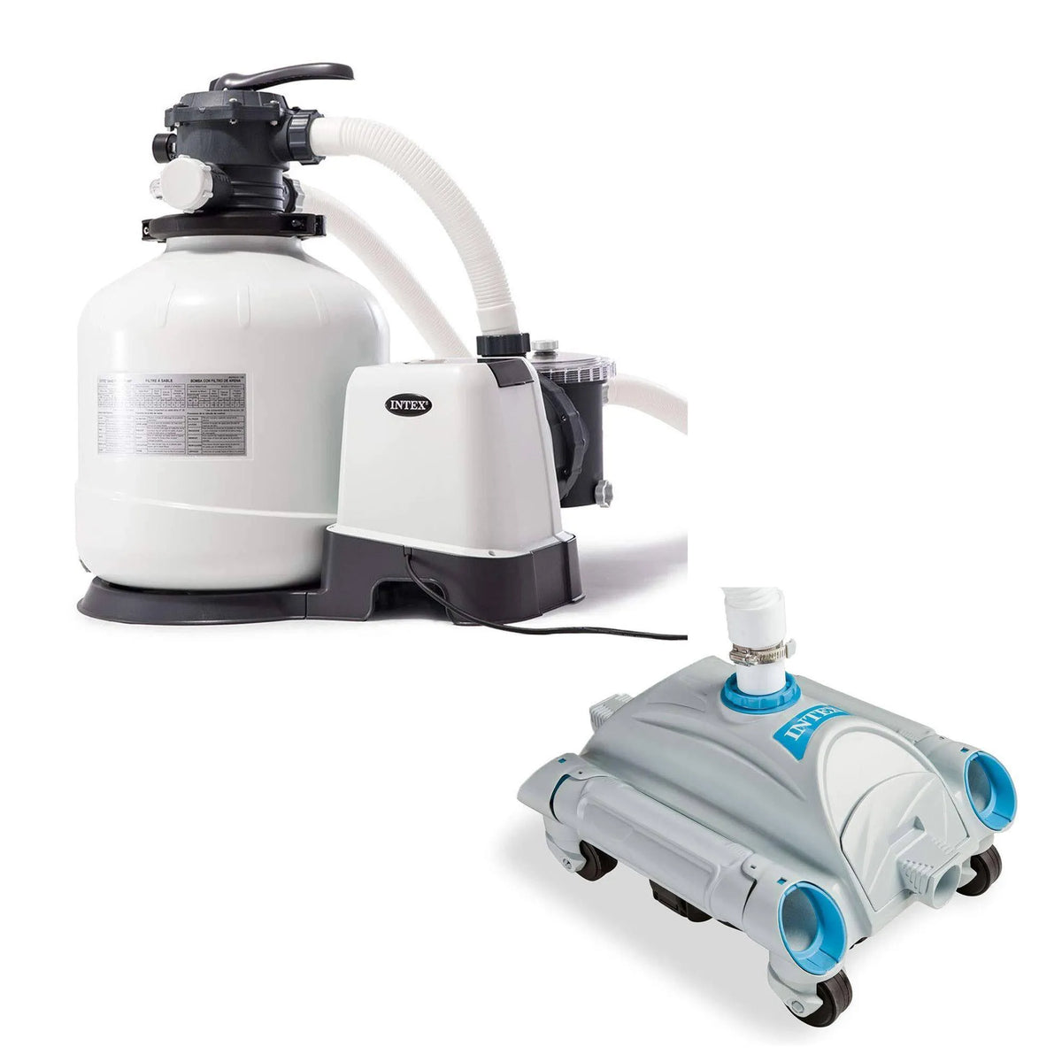 2026 3000 Gph Above Ground Sand Filter Pump and Automatic Vacuum