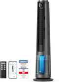 Ventilador de torre DREO TurboCool 765S 2026, 3 en 1 con sonido ultrasónico, control por WiFi y aplicación, depósito de 6 L, flujo de aire de 10,4 m/s, motor de CC silencioso de 20 dB, oscilación de 90°, 12 velocidades, 4 modos.
